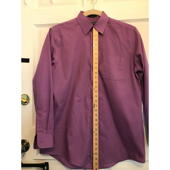 STAFFORD THE SUPER SHIRT Men's 16/34-35 L.S. Purple - Picture 6 of 7